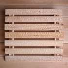 Подголовник для бани и сауны «Русский узор», 34×32×12 см, липа, анатомический, «Добропаровъ» - Фото 4