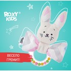 Погремушка с колечком FUNNY BUNNY, зигзаг, подвеска, 16см 9103391 - фото 9836998