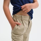 Джинсы для мальчика KAFTAN, размер 28 (86-92 см), цвет бежевый - Фото 4