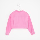 Рубашка для девочки джинсовая, укороченная KAFTAN, размер 30 (98-104 см), цвет розовый - Фото 13