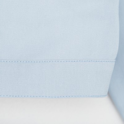 Рубашка для девочки джинсовая укороченная KAFTAN, голубая, размер 36 (134-140 см)