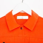Рубашка для девочки джинсовая, укороченная KAFTAN, размер 30 (98-104 см), цвет оранжевый - Фото 8