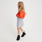 Рубашка для девочки джинсовая, укороченная KAFTAN, размер 30 (98-104 см), цвет оранжевый - Фото 2