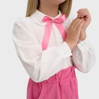 Рубашка детская KAFTAN, размер 32 (110-116 см), цвет белый - Фото 5