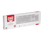 Клавиатура Smartbuy ONE 238, проводная, мембранная, 104 клавиши, USB, белая - Фото 6