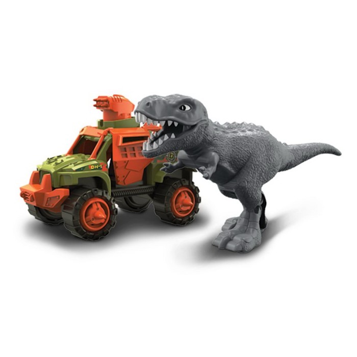 Набор игровой Nikko Snap'n Play «Серый тираннозавр vs Военный разведчик», с динозавром