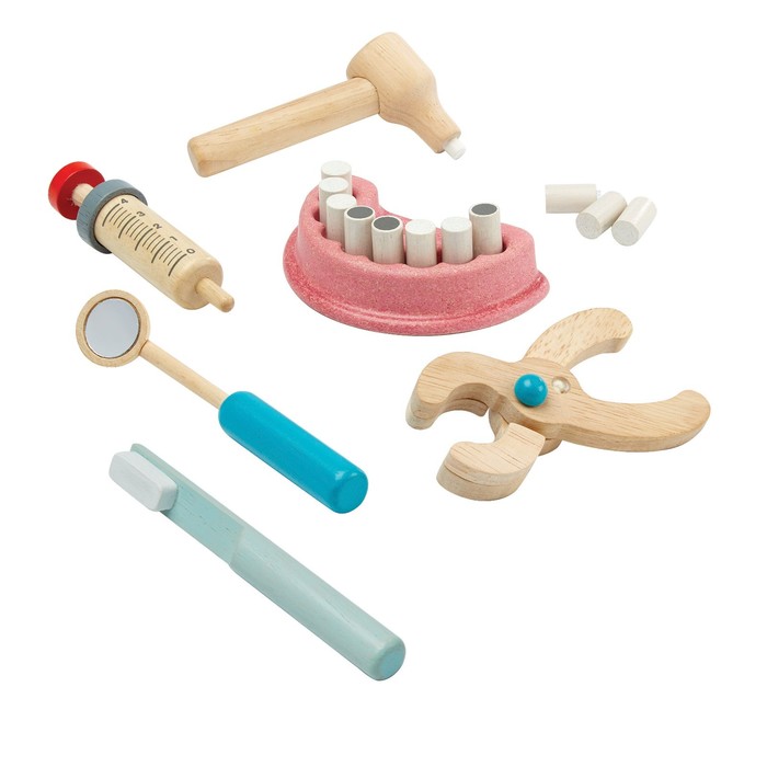 Набор зубного врача Plan Toys - фото 1908939415