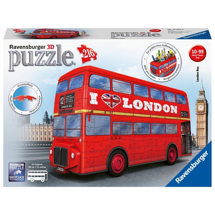 3D-пазл Ravensburger «Лондонский автобус», 216 элементов - фото 1886875312
