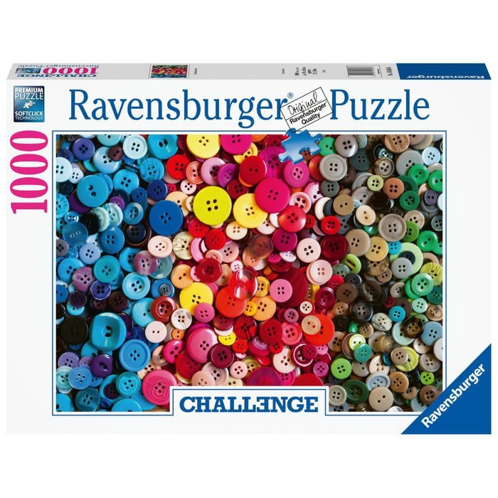 Пазл-вызов Ravensburger «Пуговицы», 1000 элементов - Фото 1