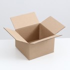 Коробка складная, бурая, 20 х 19 х 13 см - фото 318951650