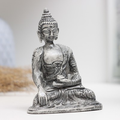 Фигура "Будда" серый, 10,5см
