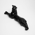 Фигура "Пантера №1" малая чёрная глянцевая 7х26х10см - Фото 4