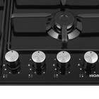 Варочная поверхность HOMSair HGE643BK, газовая, 4 конфорки, чёрная - Фото 8