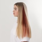 Локон накладной, прямой волос, на заколке, 50 см, 5 гр, цвет рыжий - фото 6640959