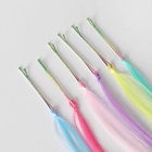 Цветные пряди, на невидимке, 32 (± 1) см, набор - 6 прядей, люминесцентные, разноцветные - Фото 7