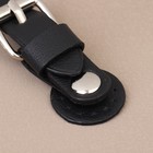 Застёжка для сумки на кнопке, 8×3 см, чёрная - Фото 4