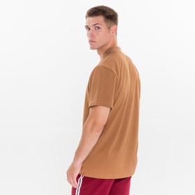 

Футболка поло мужская, цвет коричневый, размер 50 (XL)