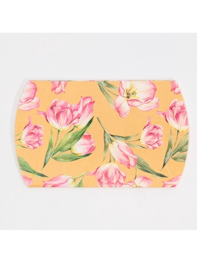 Коробка подарочная складная фигурная, упаковка, «Цветы», 11×8×2 см