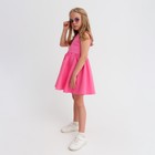 Платье для девочки с карманами KAFTAN, размер 32 (110-116), цвет ярко-розовый - Фото 2