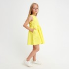 Платье для девочки с карманами KAFTAN, размер 32 (110-116), цвет жёлтый - Фото 4