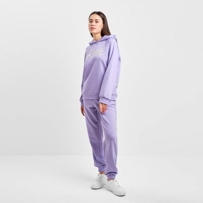 Костюм женский (толстовка и брюки) MIST Love, р. 48-50, лиловый