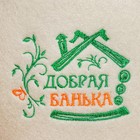 Шапка для бани  "Добрая банька" с вышивкой 9113267 - фото 16884964