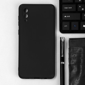 Чехол TFN, для телефона Samsung A02, силиконовый, черный