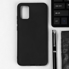 Чехол TFN, для телефона Samsung A02S, силиконовый, черный