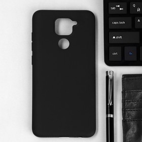 Чехол TFN, для телефона Xiaomi Redmi Note 9, силиконовый, черный