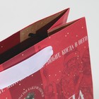 Пакет крафтовый квадратный «Снежная история», 22 × 22 × 11 см - фото 9055272