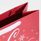 Пакет крафтовый квадратный «Новогодний», 30 × 30 × 12 см - фото 9025138