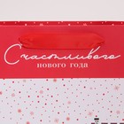 Пакет ламинированный квадратный «Зима в городе», 22 х 22 х 11 см, Новый год - фото 21667723