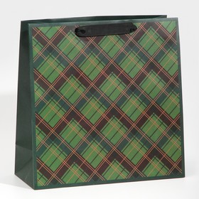 Пакет ламинированный квадратный «New Year», 30 × 30 × 12 см