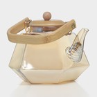 Заварочный чайник «Октогон», 1.2 л, с бамбуковой крышкой, металлический фильтр, стекло, золотистый - Фото 3