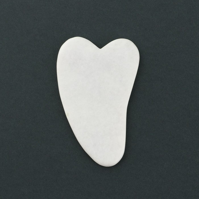 Набор: роликовый массажер и скребок гуаша «Let it snow!», кальцит и серпентин 29586