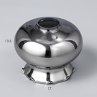 Плафон Мариям 1хЕ27 серебро 17х17х14см - Фото 4