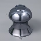 Плафон Алия 1хЕ27 тонированный 14х14х17см - фото 24337845