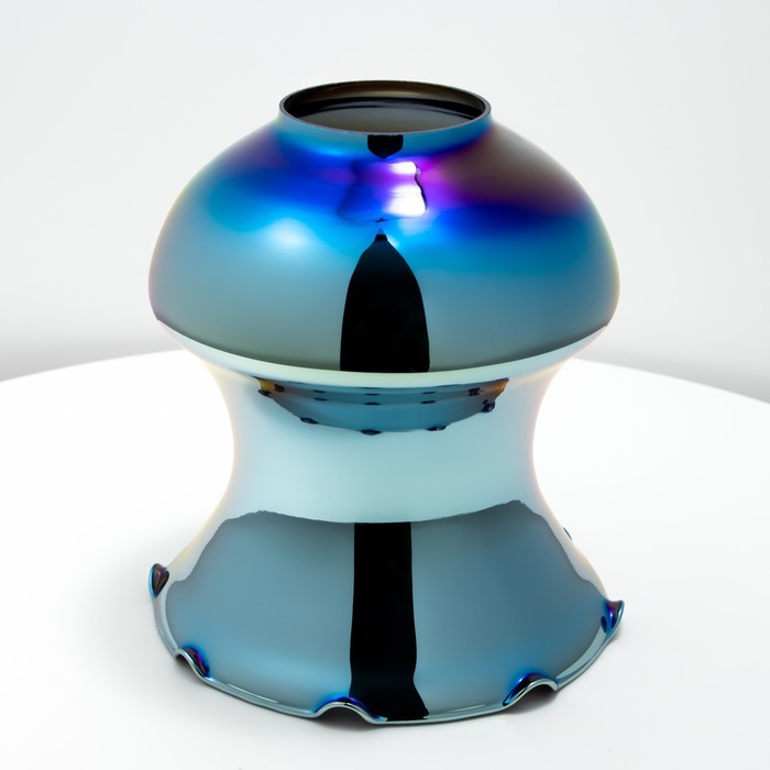 Плафон Алия 1хЕ27 синяя радуга 14х14х17см - Фото 1