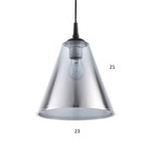 Светильник BayerLux Амира 1хЕ27 тонированный 23х23х21см - фото 36653621