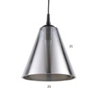 Светильник BayerLux Амира 1хЕ27 серебро 23×23×21 см - фото 5033384