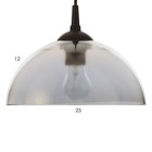 Светильник BayerLux Рената 1хЕ27 хром 25×25×11.5 см - фото 5017956