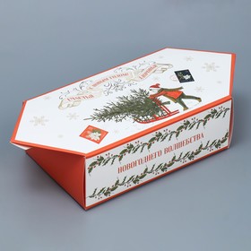 Сборная коробка‒конфета «Ретро», 18 х 28 х 10 см, Новый год