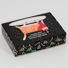 Коробка складная «Веди себя хорошо»,  21 × 15 × 5 см - фото 804918485