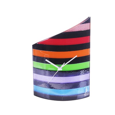 Часы настольные "Разноцветные полосы", 21 × 26 см