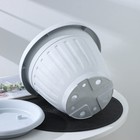 Горшок для цветов с поддоном «Сильвер ЭКО», 7.2 л, d=28 см, пластиковый светло-серый - Фото 5