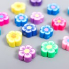 Бусины для творчества PVC "Красочные цветочки" набор 20 шт 1х1х1 см - Фото 2