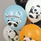 Шар латексный 12" «С ДР! Панды», шелкография, набор 25 шт., МИКС - фото 21668855