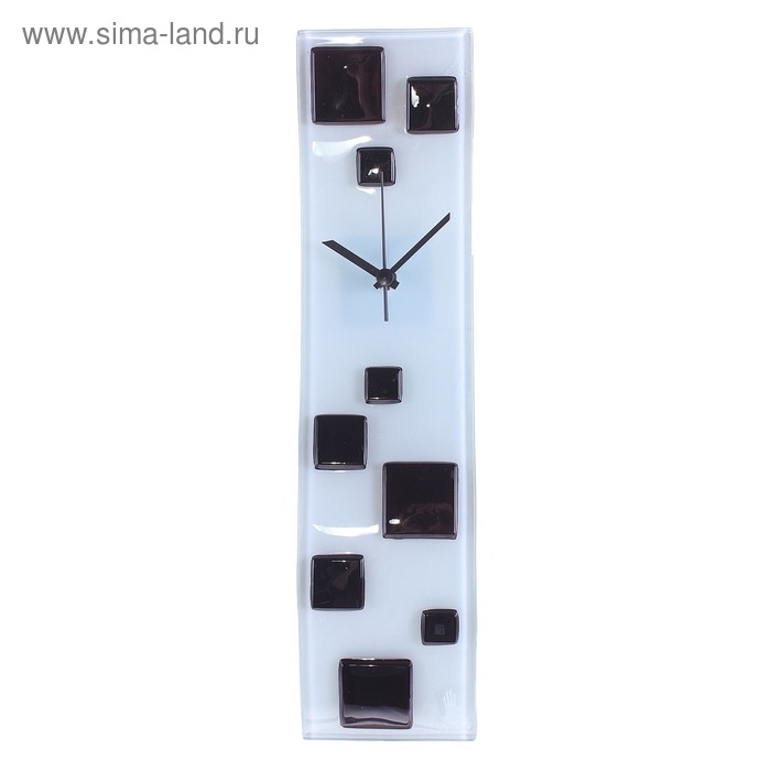 Часы настенные "Кубики", голубой оттенок, 10 × 41 см - Фото 1