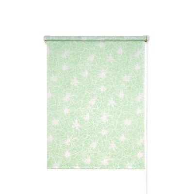 Рулонная штора «Экзотика», 45х175 см, цвет зеленый
