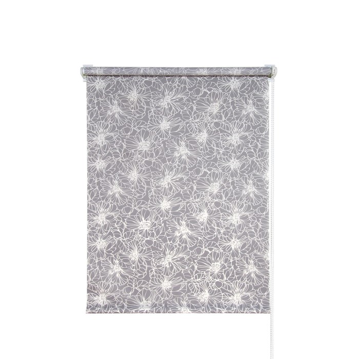 Рулонная штора «Экзотика», 100х175 см, цвет стальной